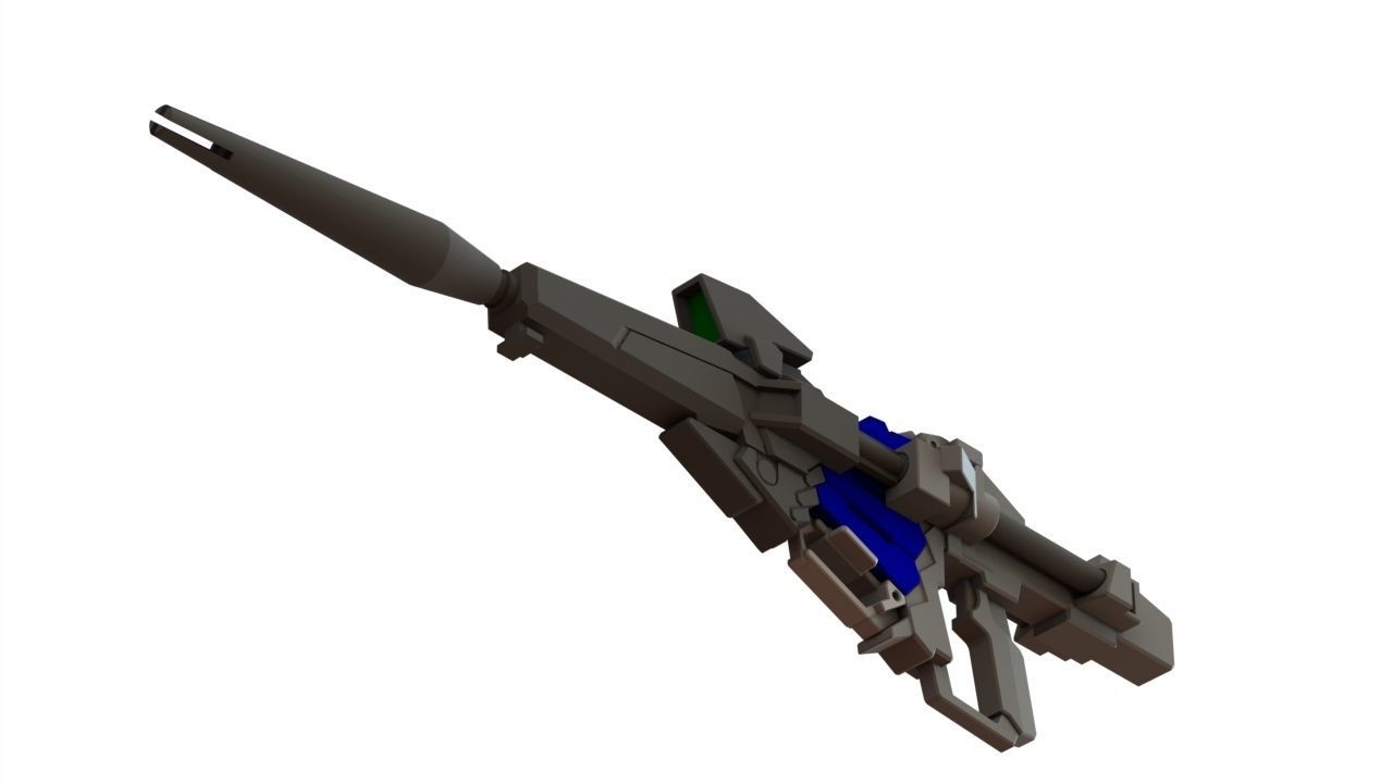 Gundam unicorn beam magnum - human size 3D print model_2