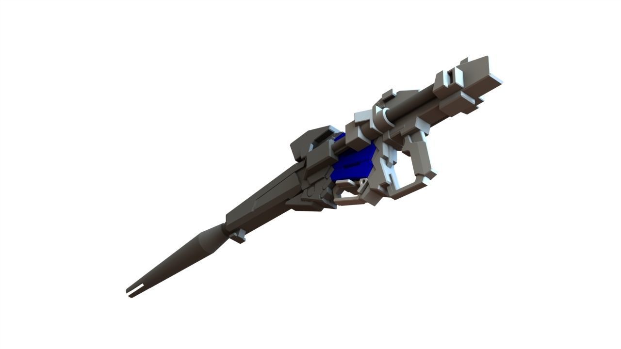 Gundam unicorn beam magnum - human size 3D print model_17