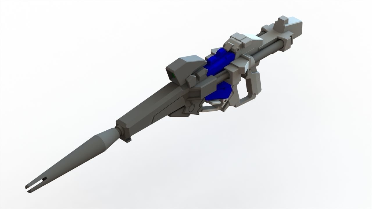 Gundam unicorn beam magnum - human size 3D print model_21