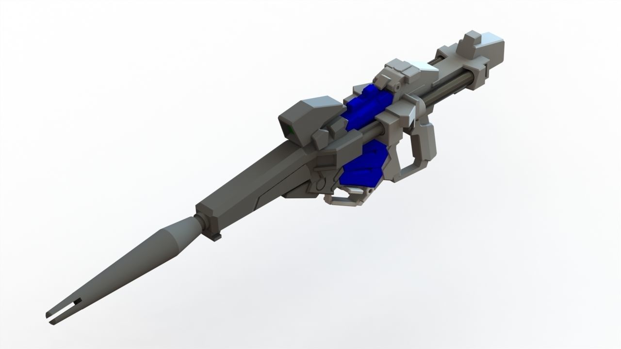 Gundam unicorn beam magnum - human size 3D print model_12