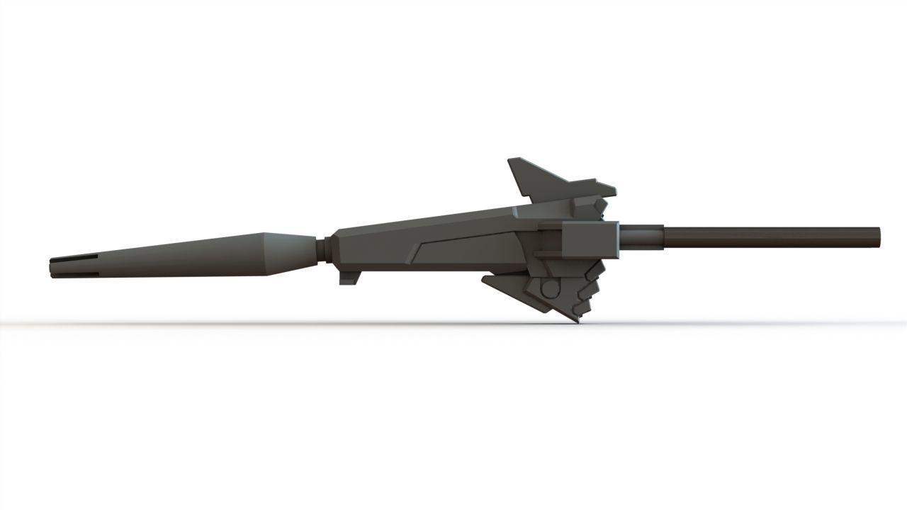 Gundam unicorn beam magnum - human size 3D print model_32