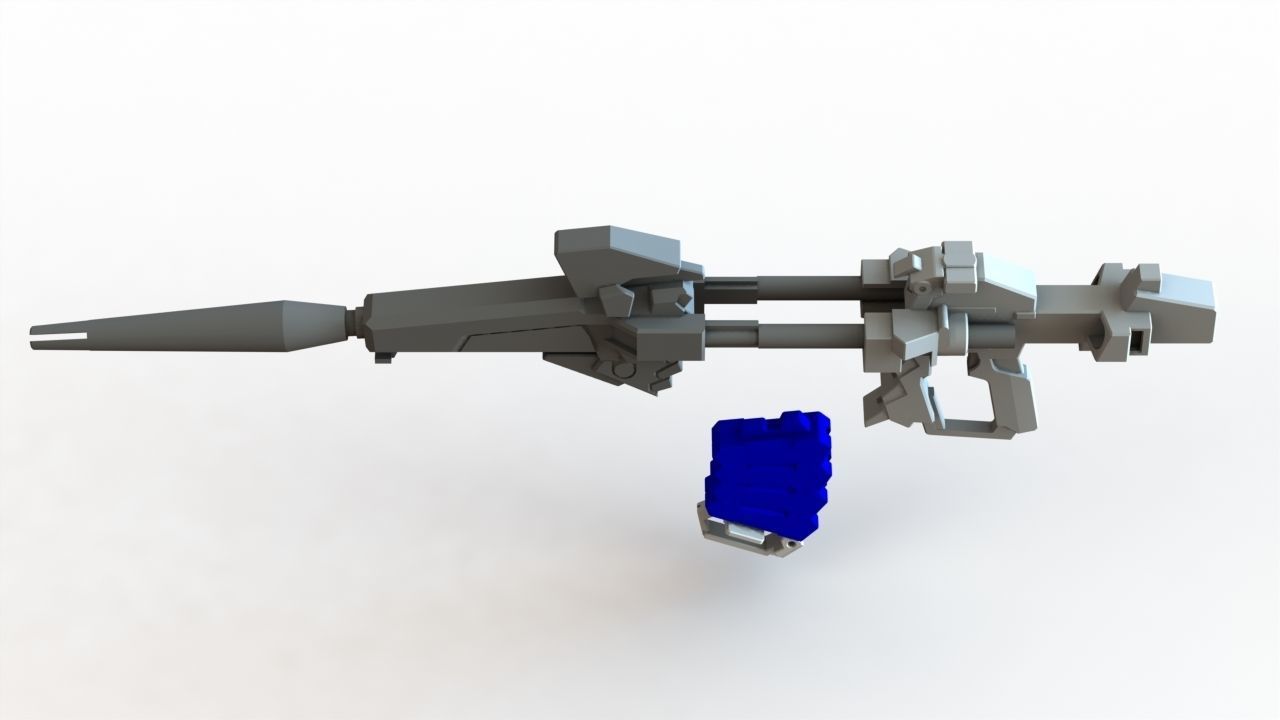 Gundam unicorn beam magnum - human size 3D print model_4