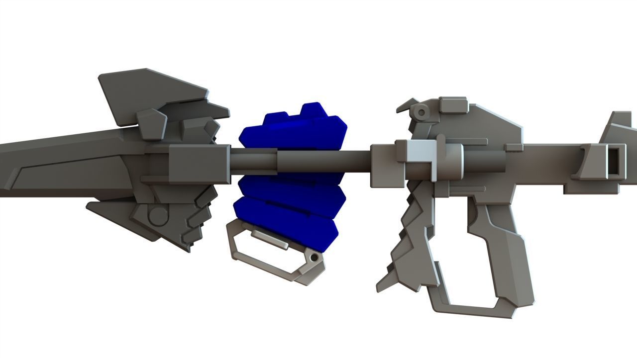 Gundam unicorn beam magnum - human size 3D print model_6