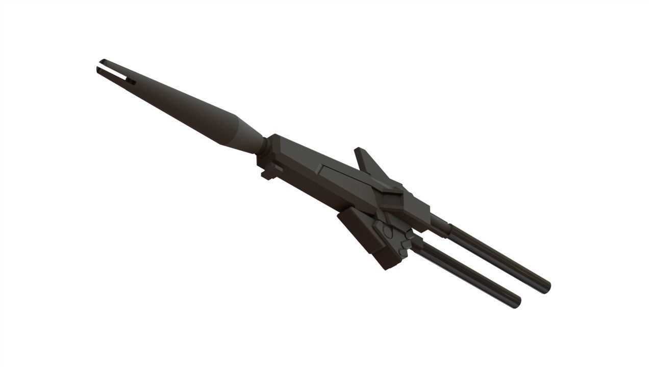 Gundam unicorn beam magnum - human size 3D print model_31