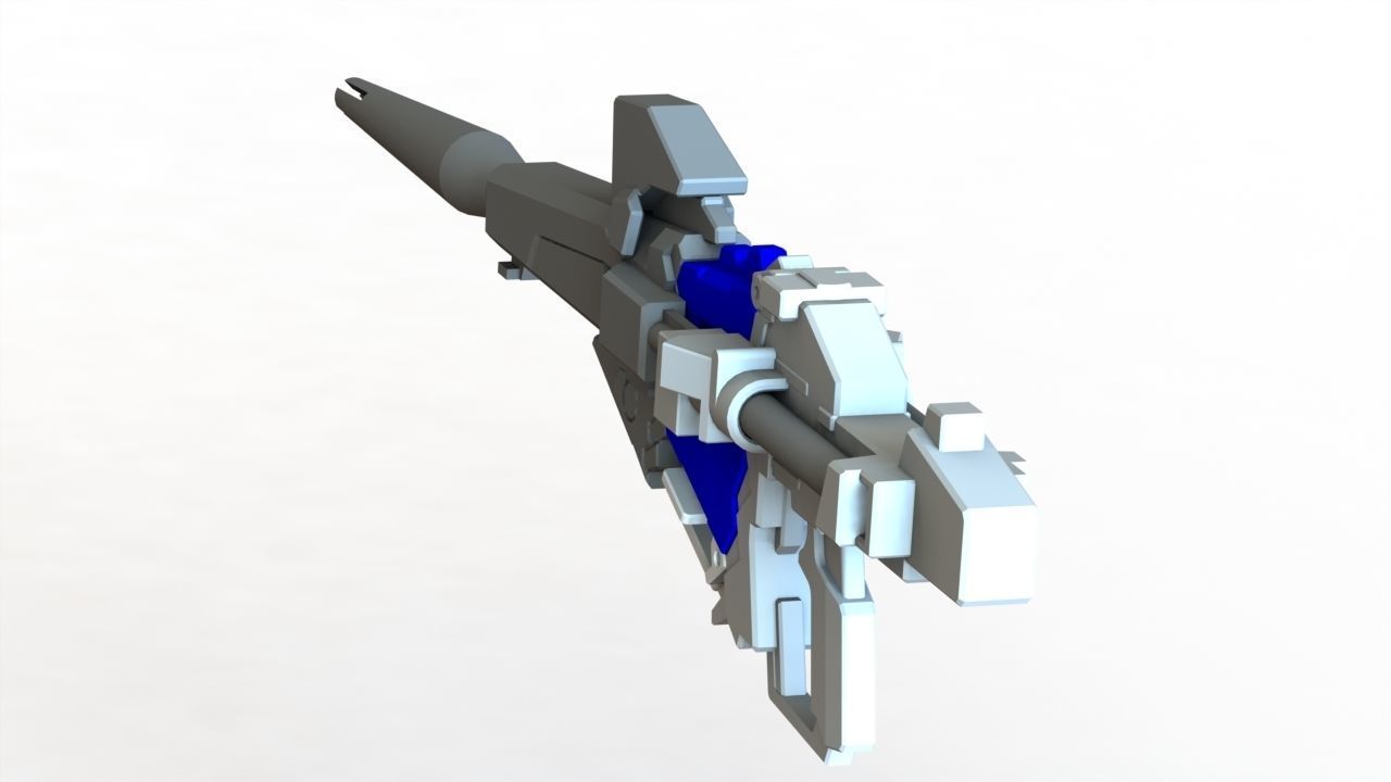 Gundam unicorn beam magnum - human size 3D print model_3