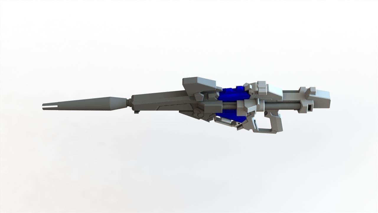 Gundam unicorn beam magnum - human size 3D print model_15