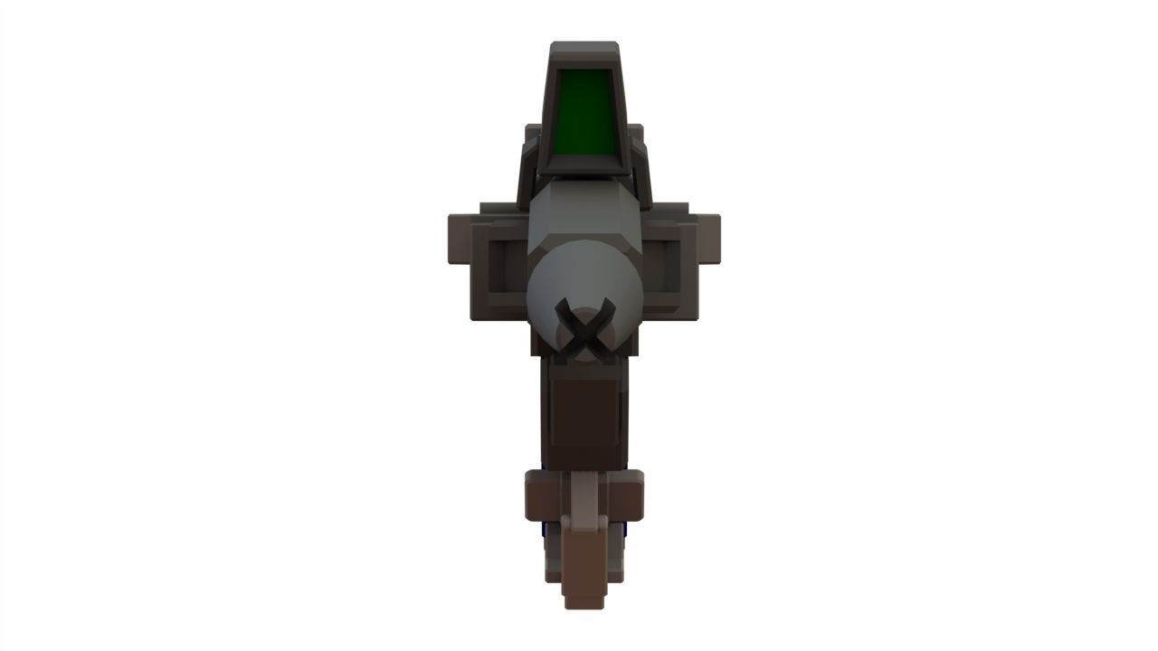 Gundam unicorn beam magnum - human size 3D print model_10