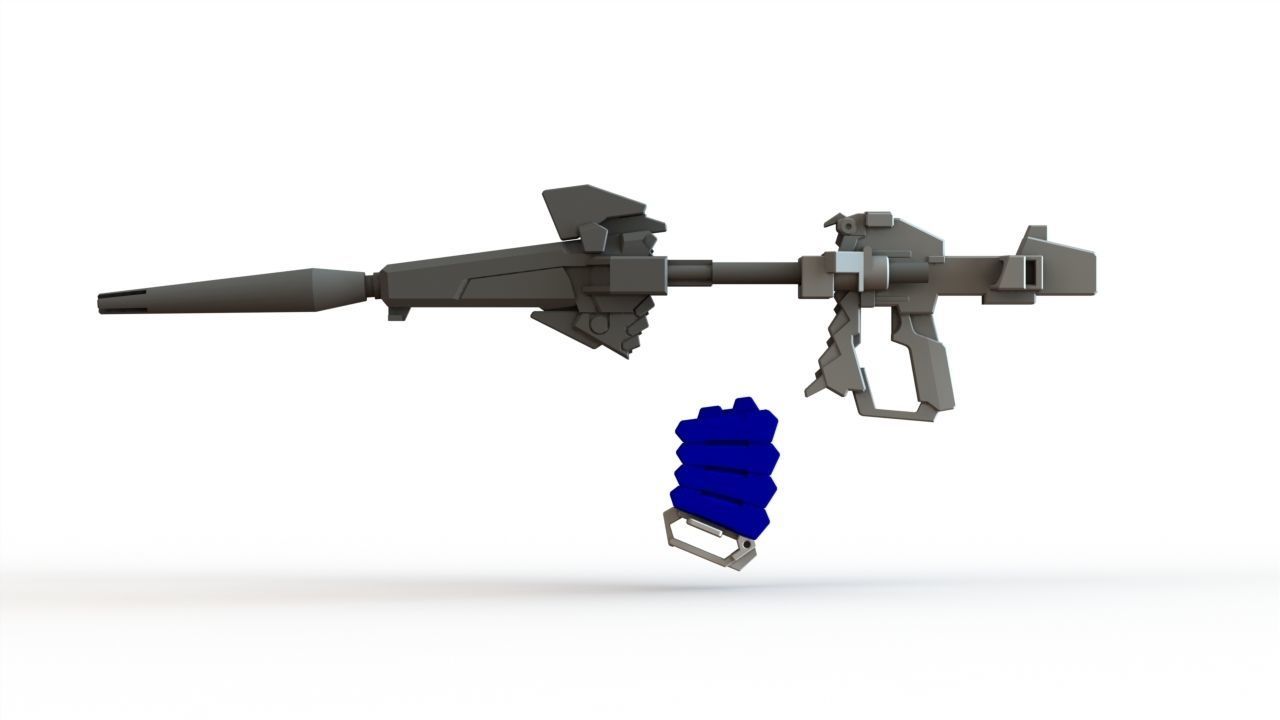 Gundam unicorn beam magnum - human size 3D print model_7