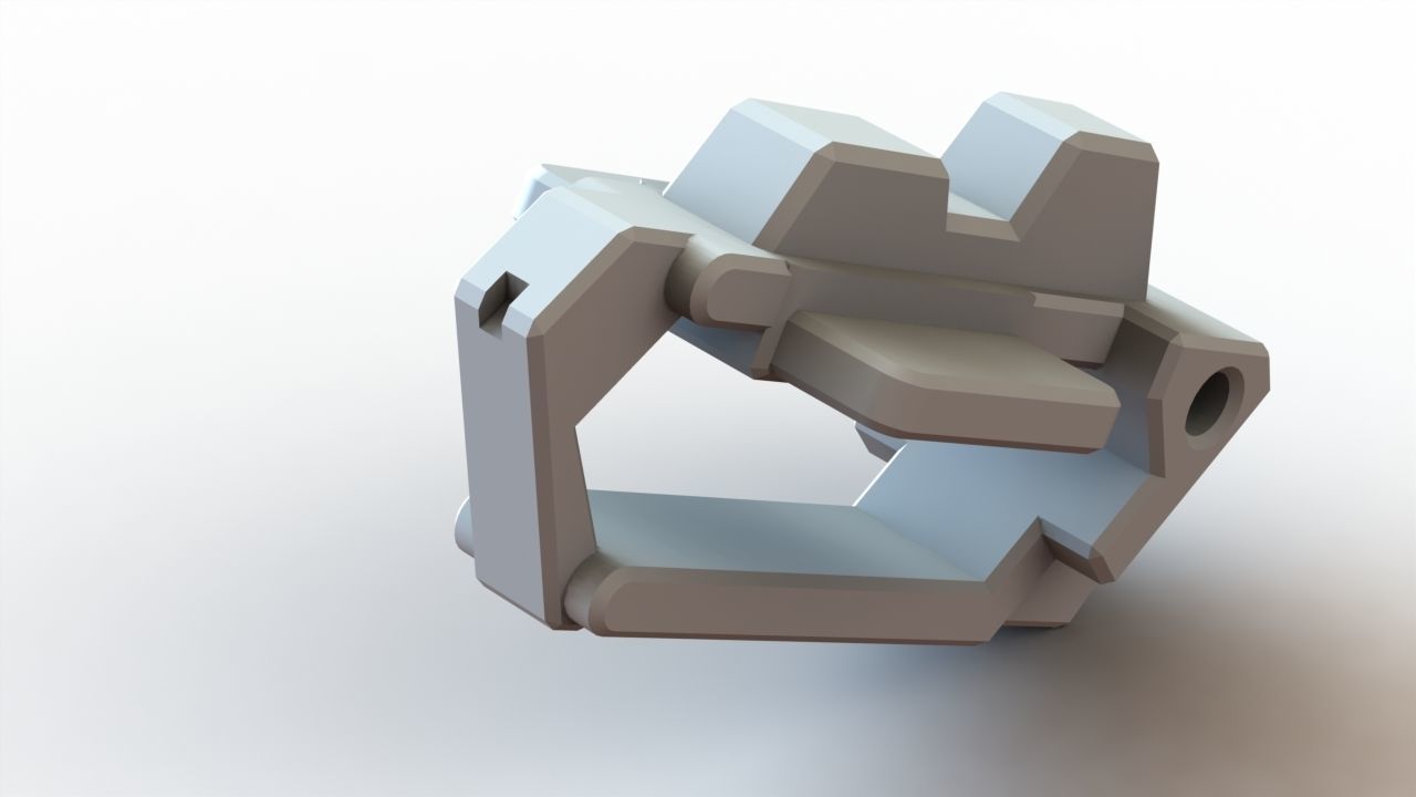 Gundam unicorn beam magnum - human size 3D print model_30