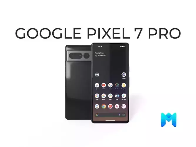 2022 Pixel 7 pro Low-poly 3D model