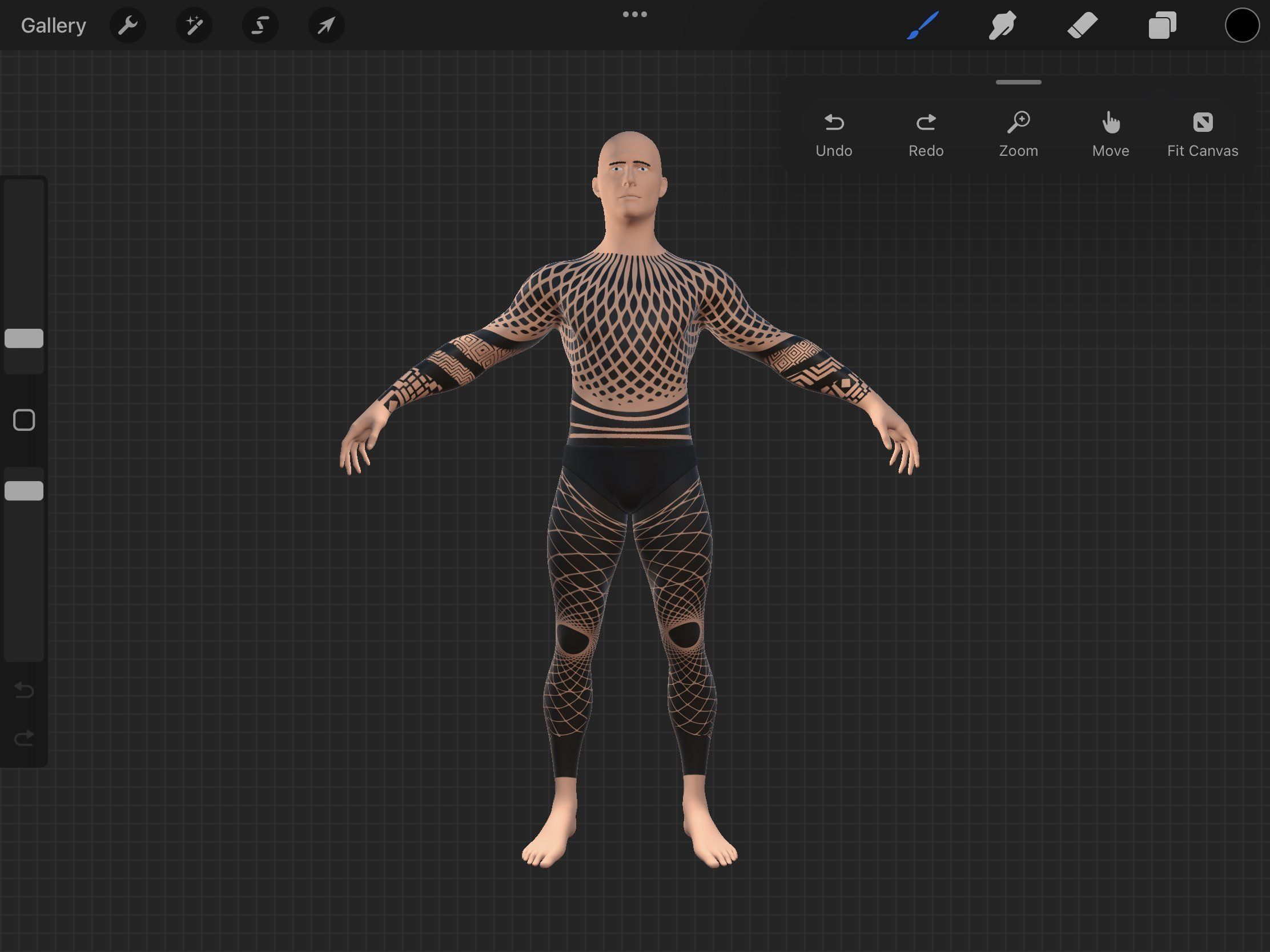 Procreate 3d Model - Full Body Male 3D model_2