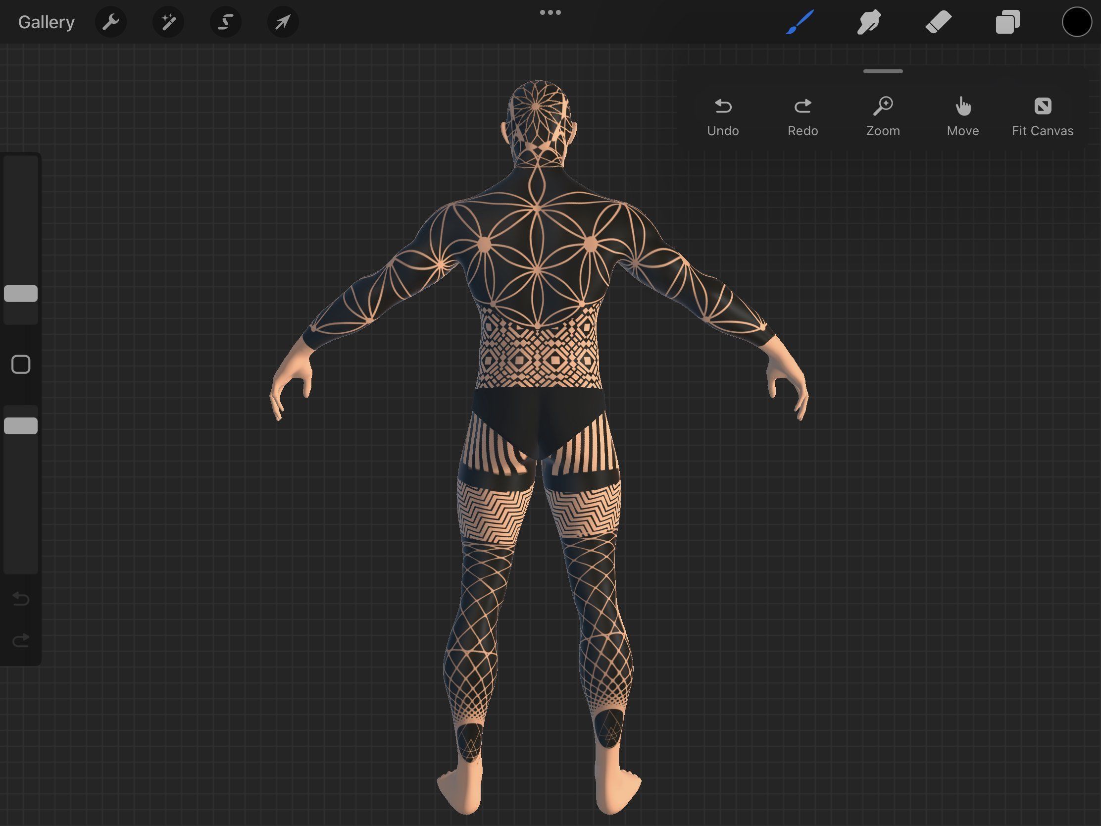 Procreate 3d Model - Full Body Male 3D model_1