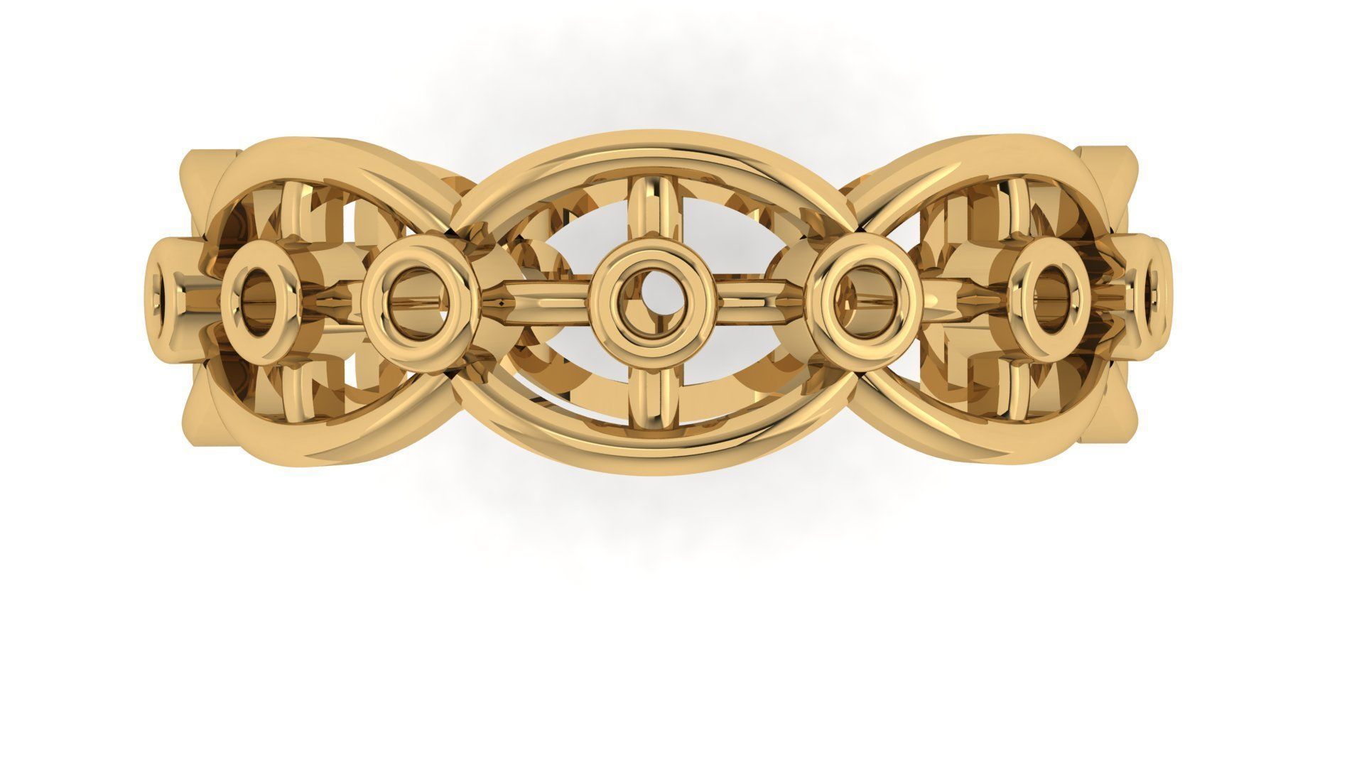 Plain Band ring  41 3D print model_1