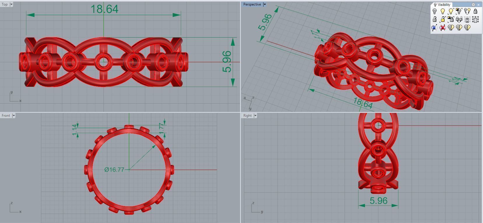 Plain Band ring  41 3D print model_5