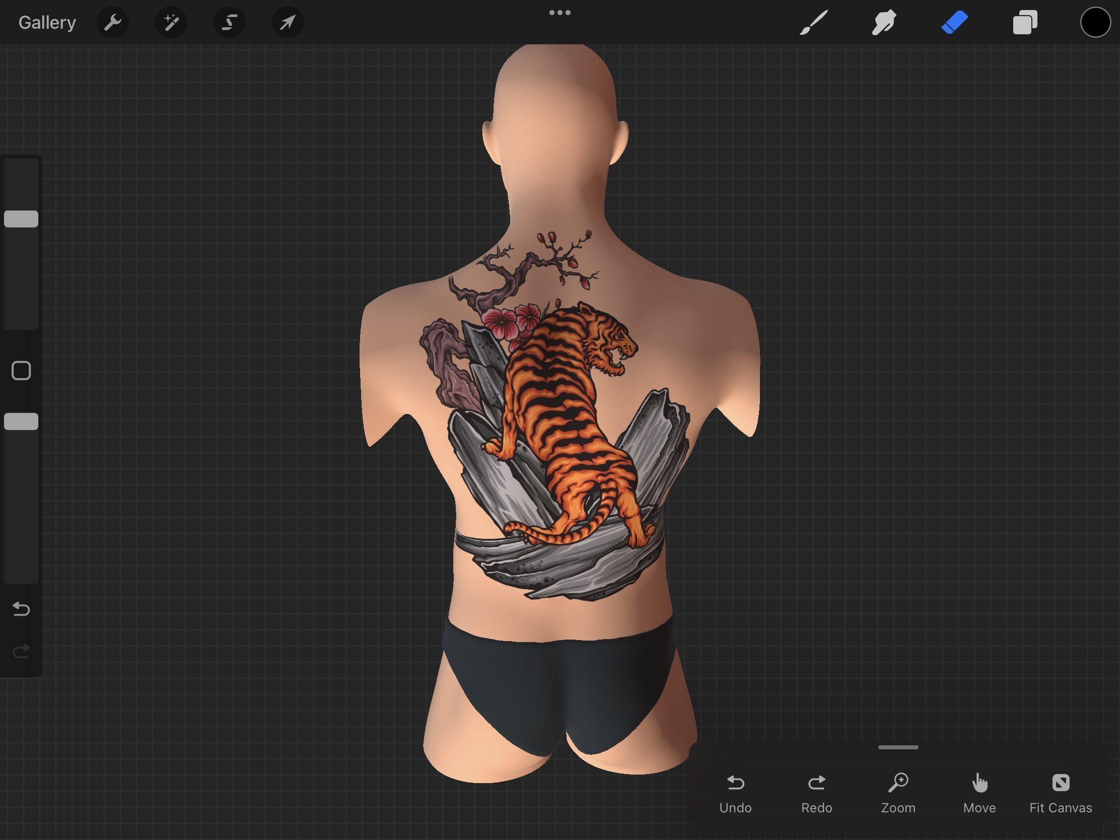 Procreate 3d Model - Torso Body Male 3D model_1