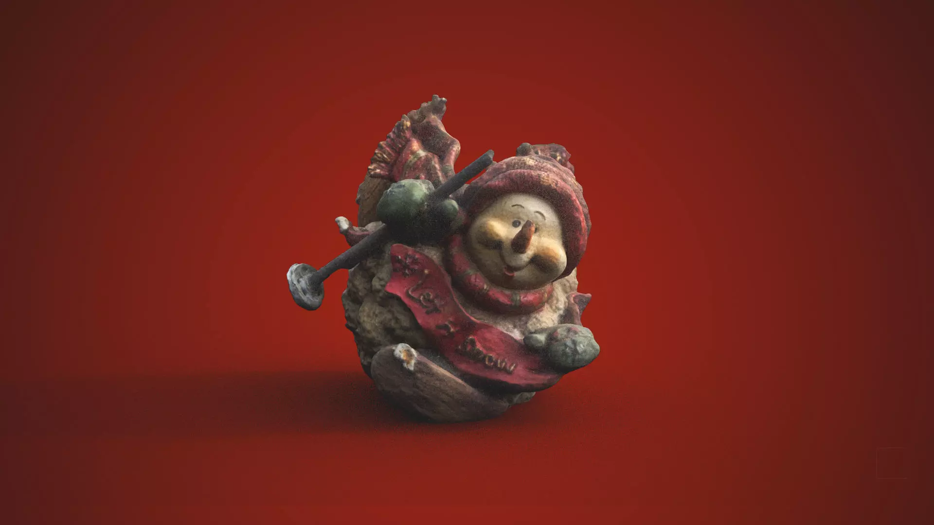 Snowman Christmas Decoration Scan Low res 3D model