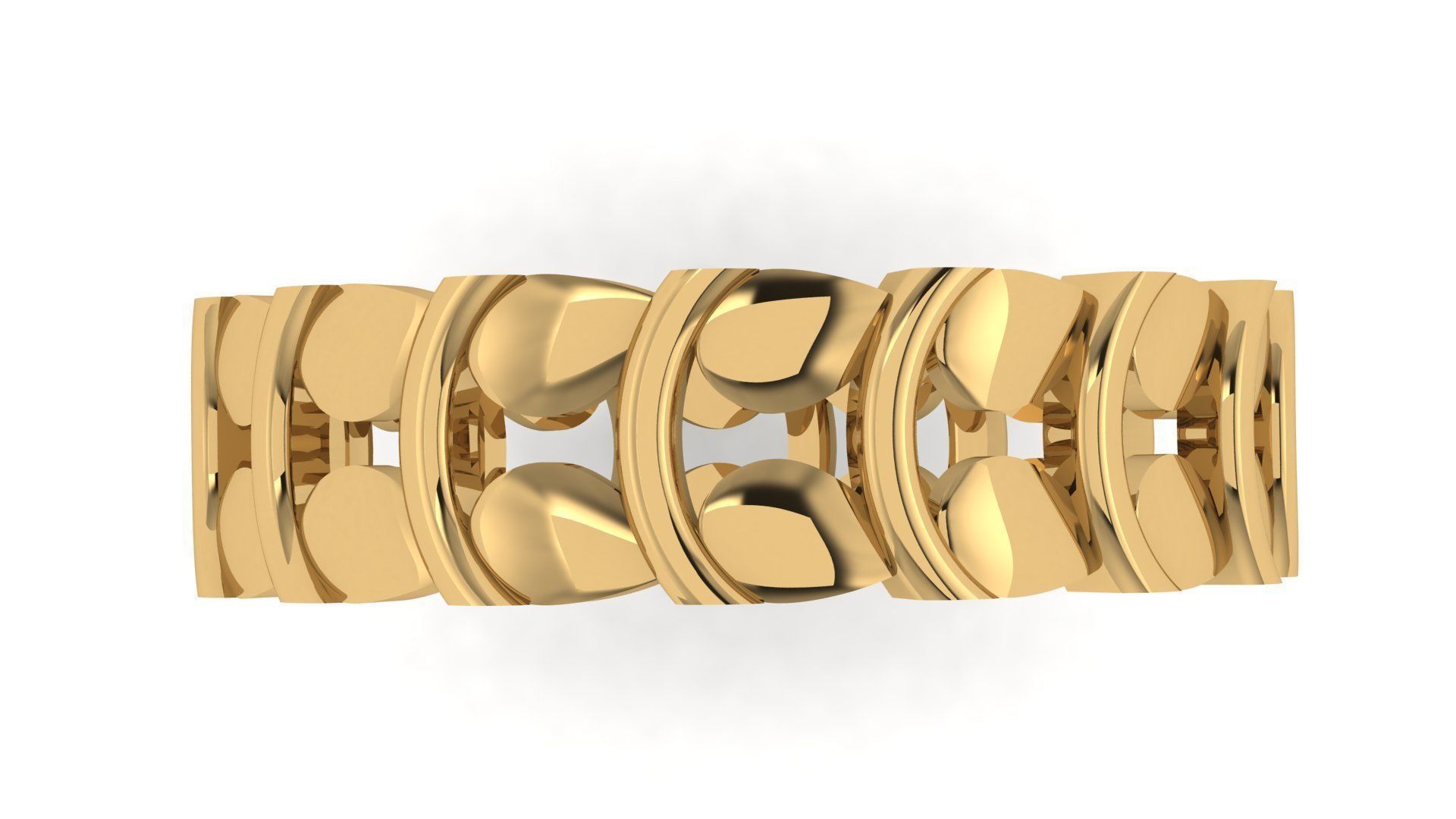 Plain Band ring 49 3D print model_1