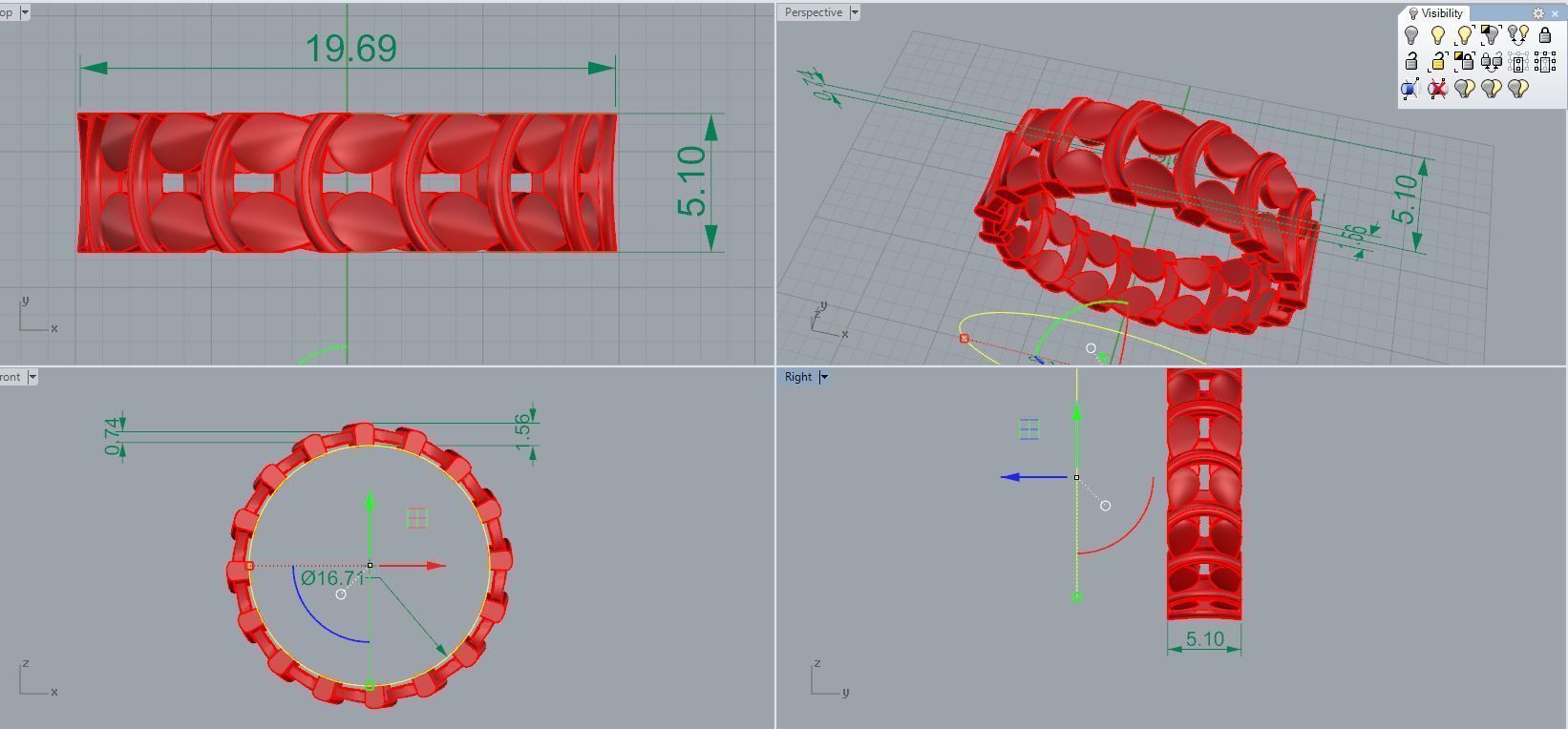 Plain Band ring 49 3D print model_5