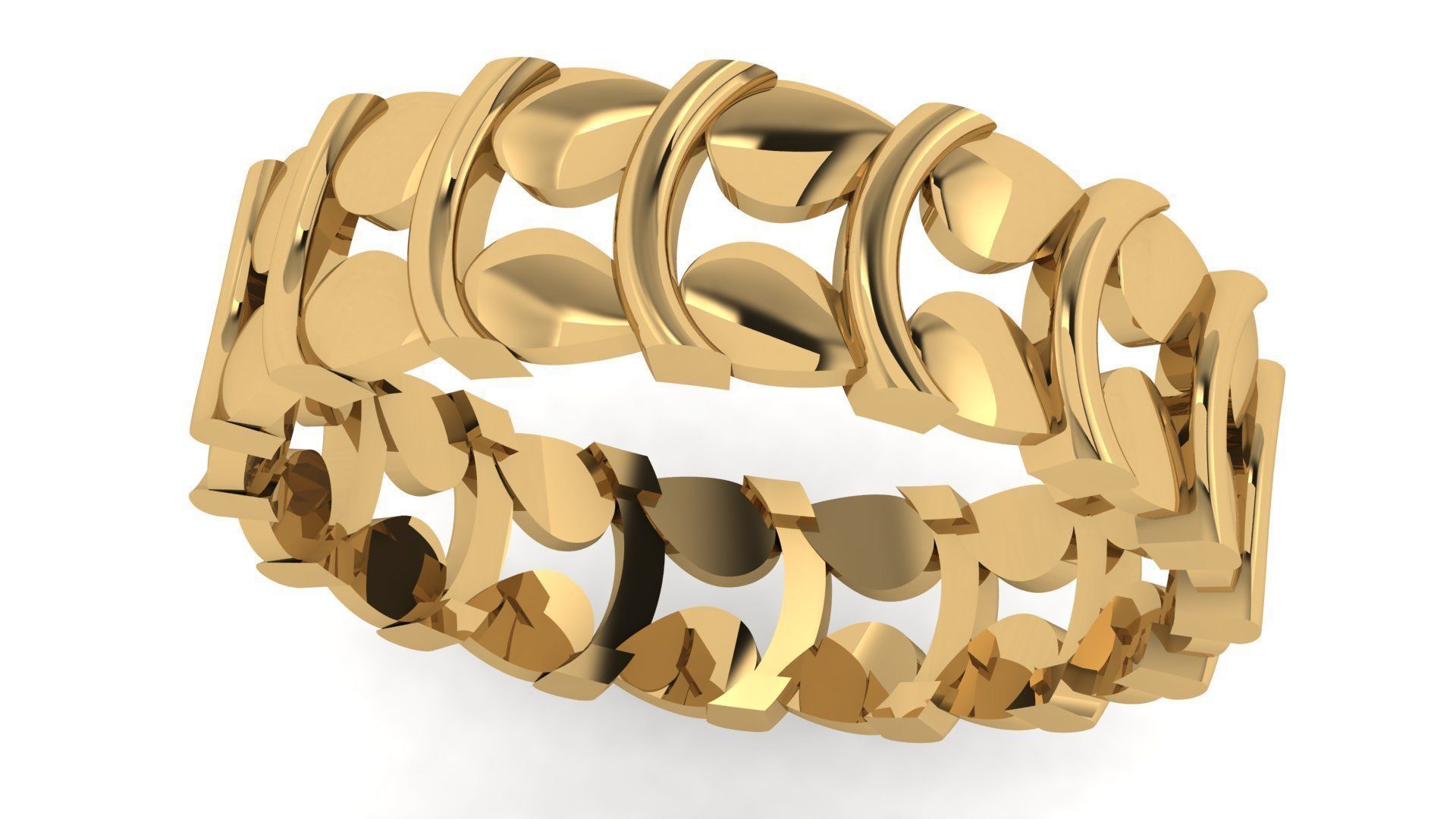 Plain Band ring 49 3D print model_4