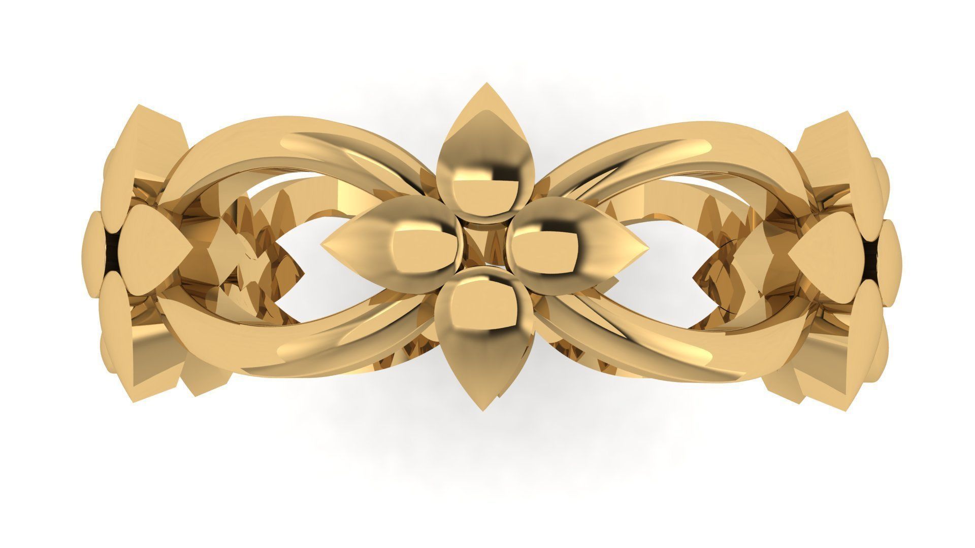 Plain Band ring  51 3D print model_1