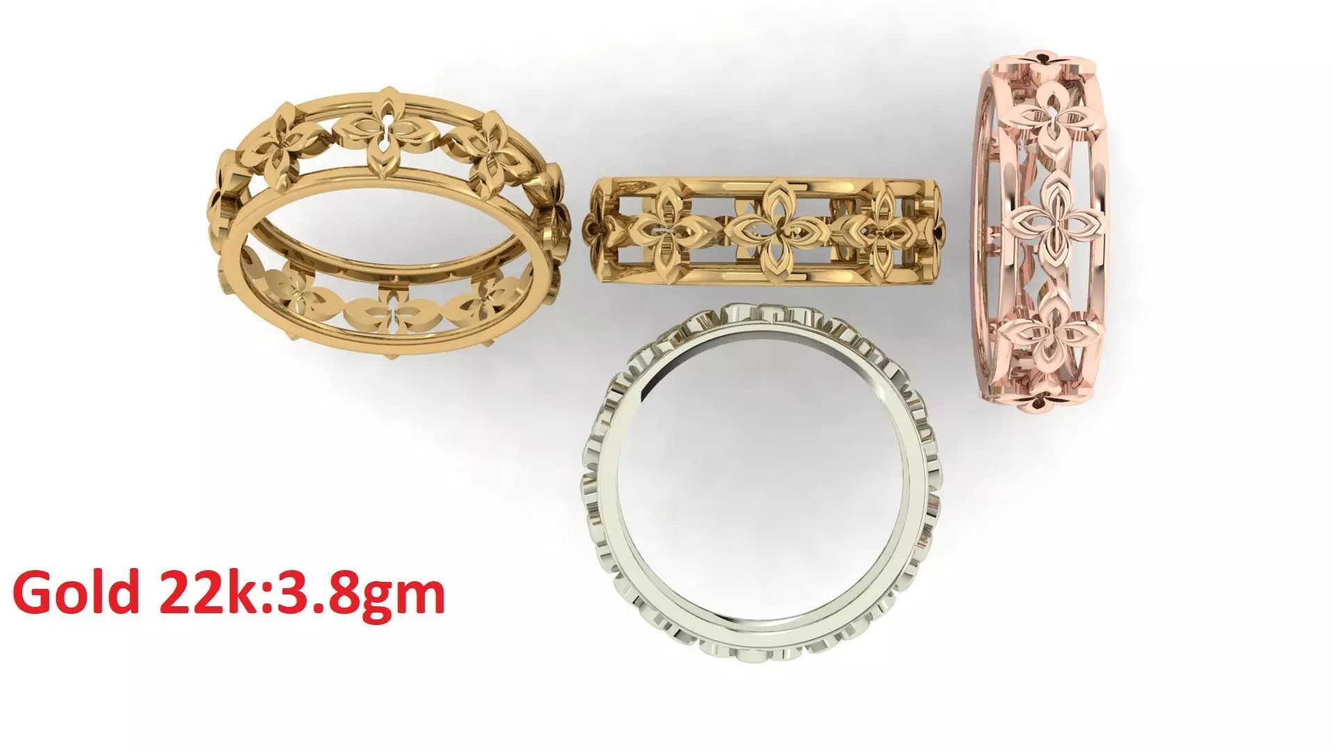 Plain Band ring  54 3D print model_0