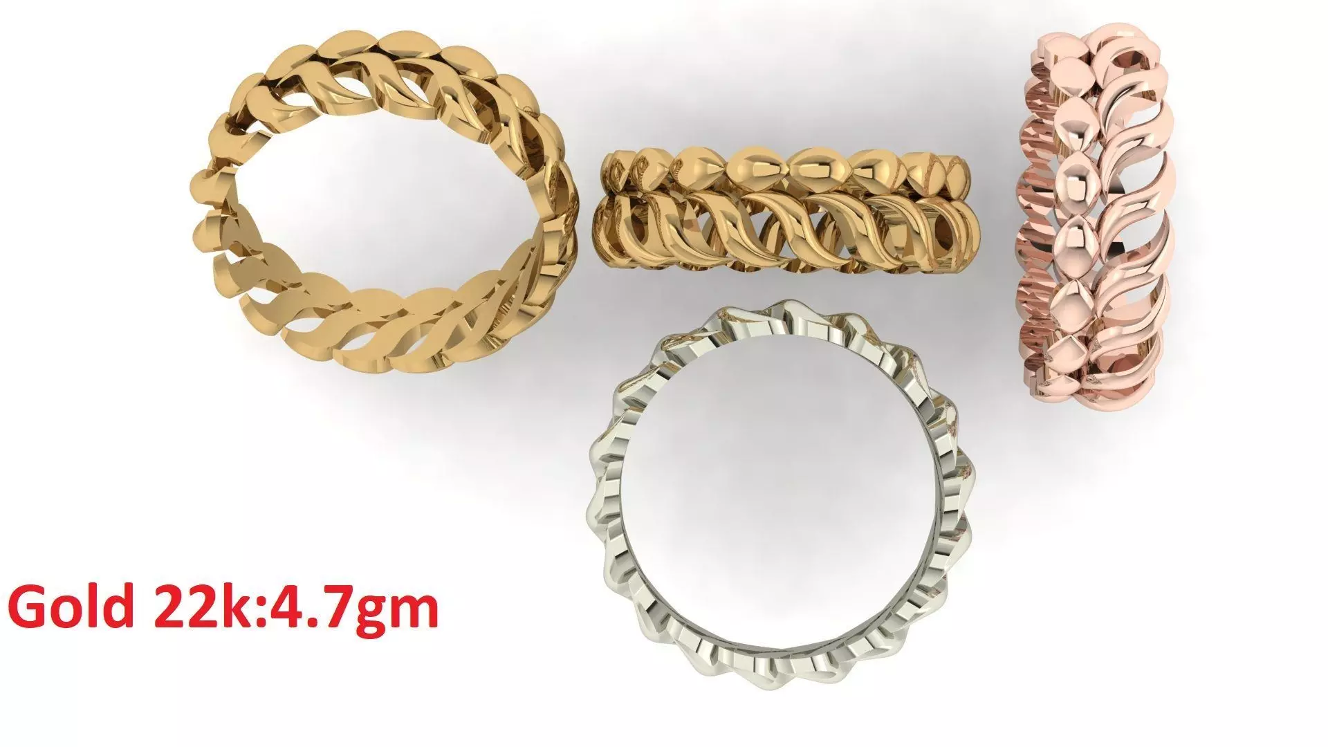 Plain Band ring  56 3D print model_0