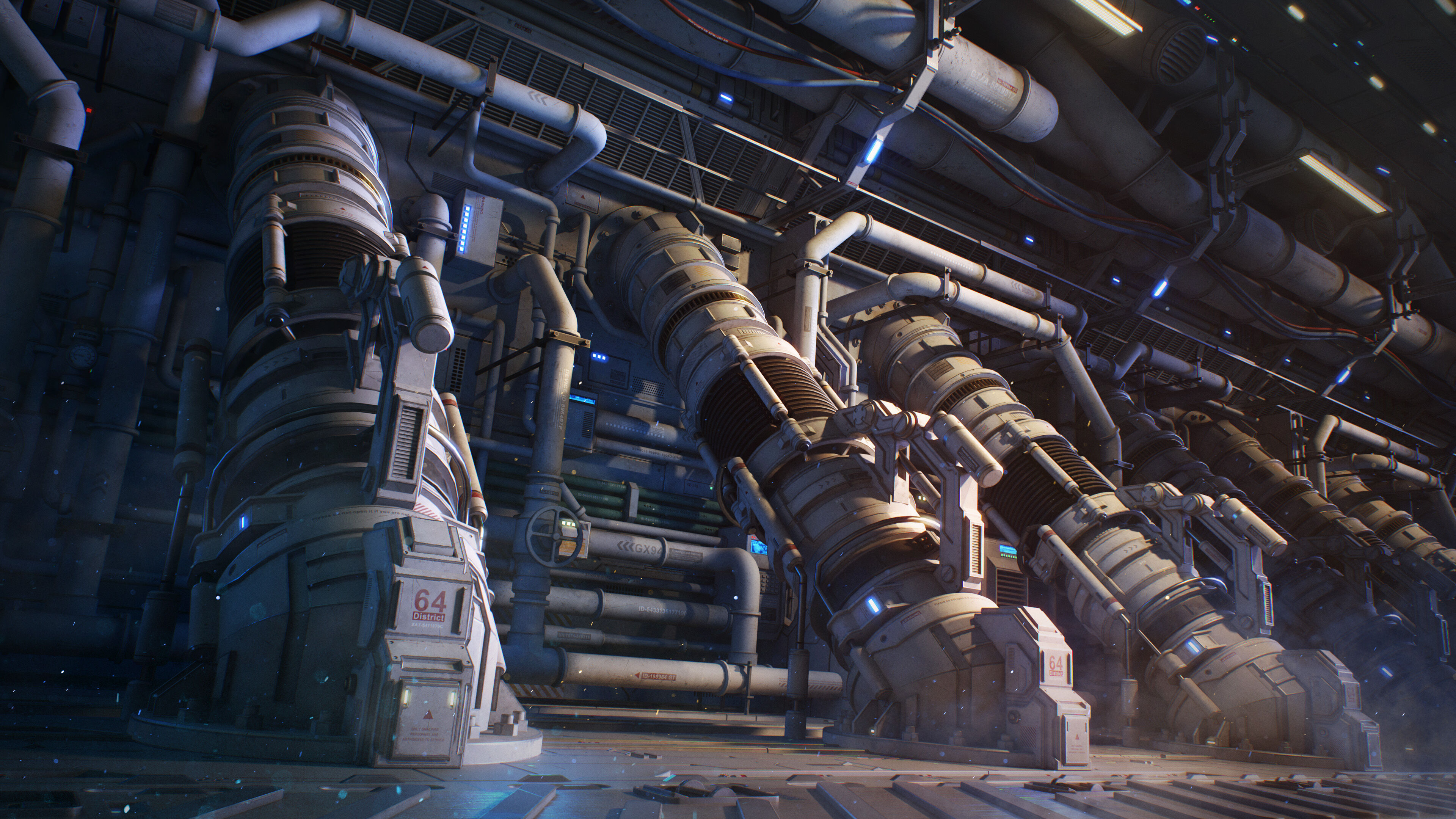 Sci-Fi Architecture Panels Kit Vol 04-PBR Low-poly 3D model_47