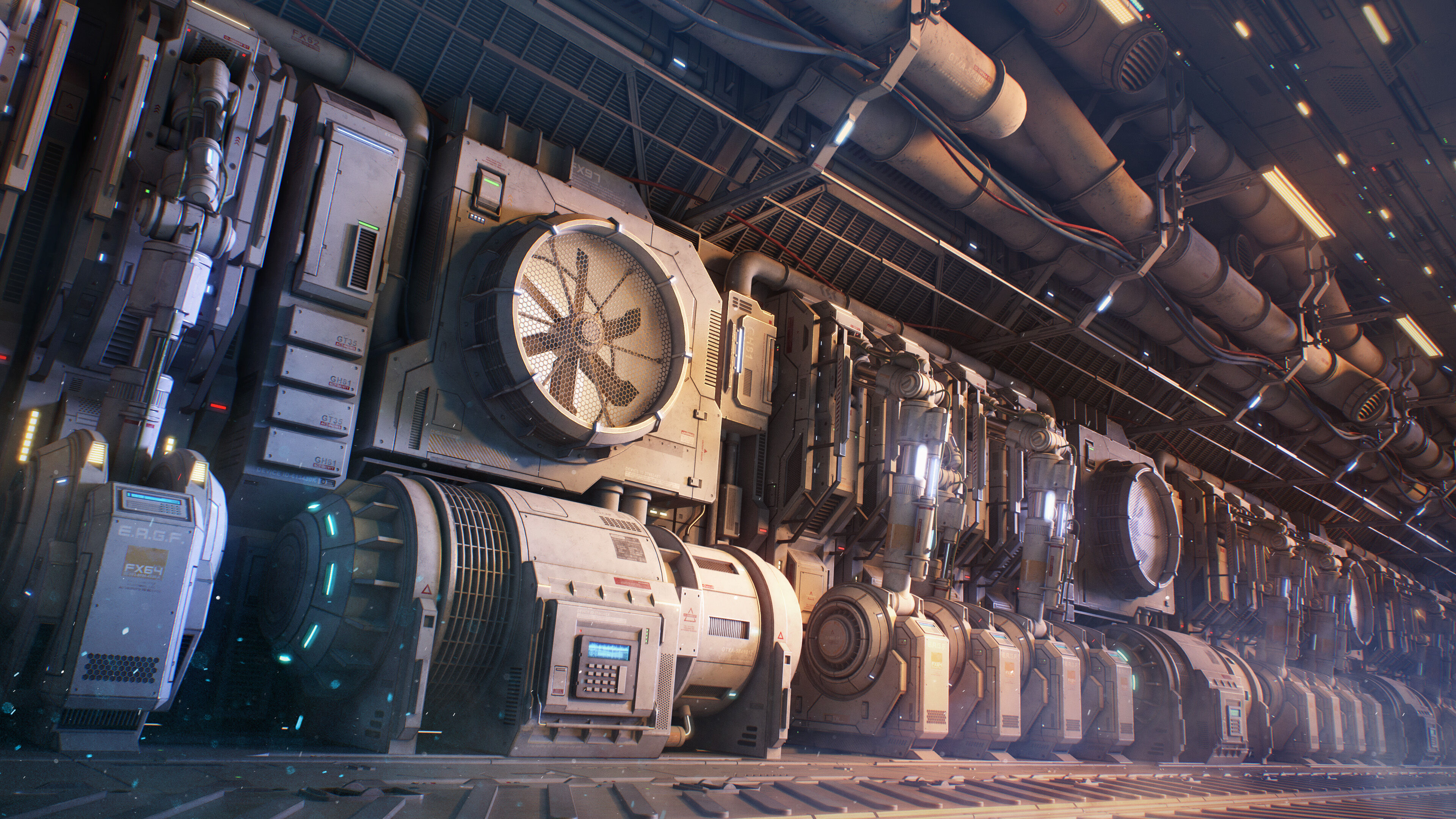 Sci-Fi Architecture Panels Kit Vol 04-PBR Low-poly 3D model_39