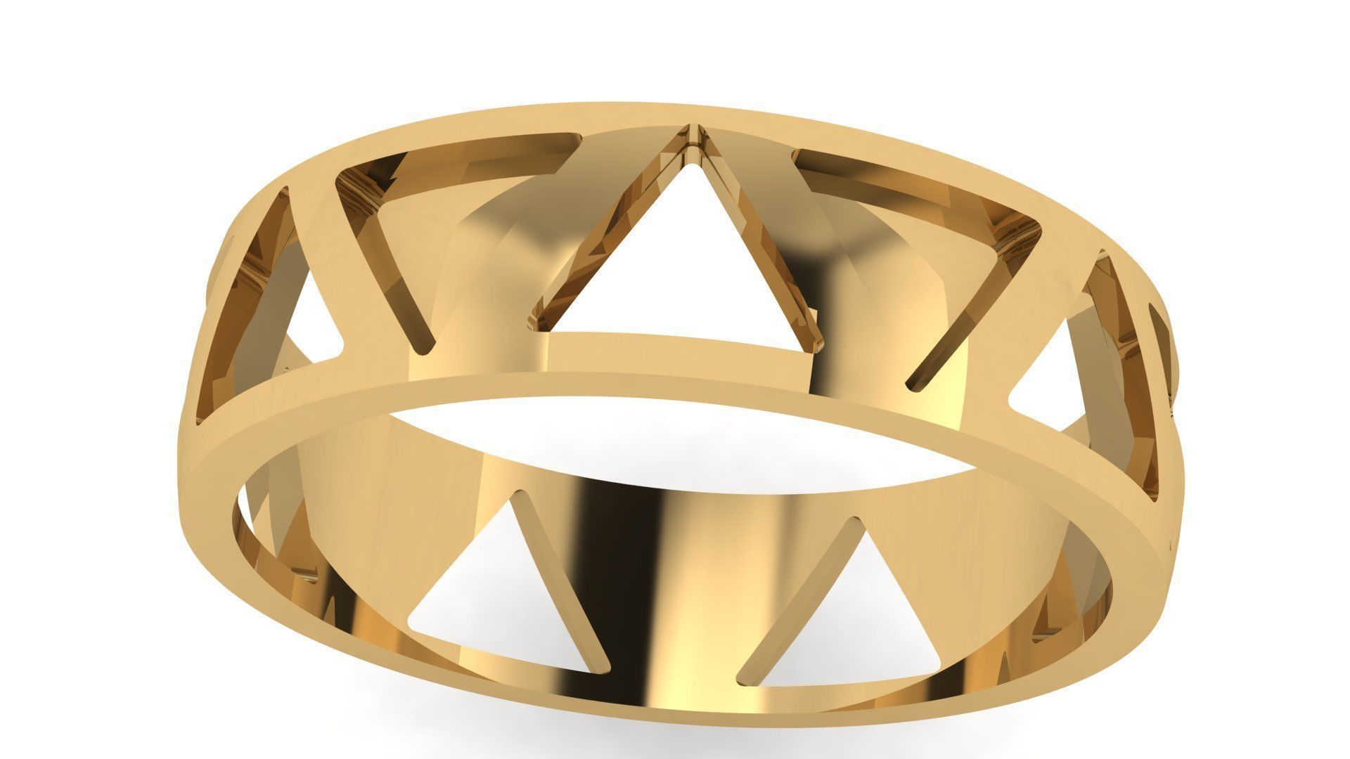 Plain Band ring  60 3D print model_4
