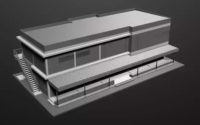 Simple office 3D model