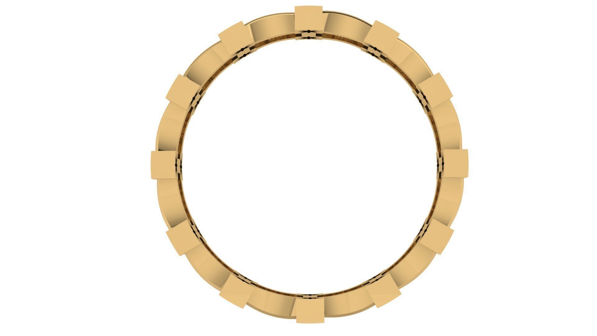 Plain Band ring  69 3D print model_2