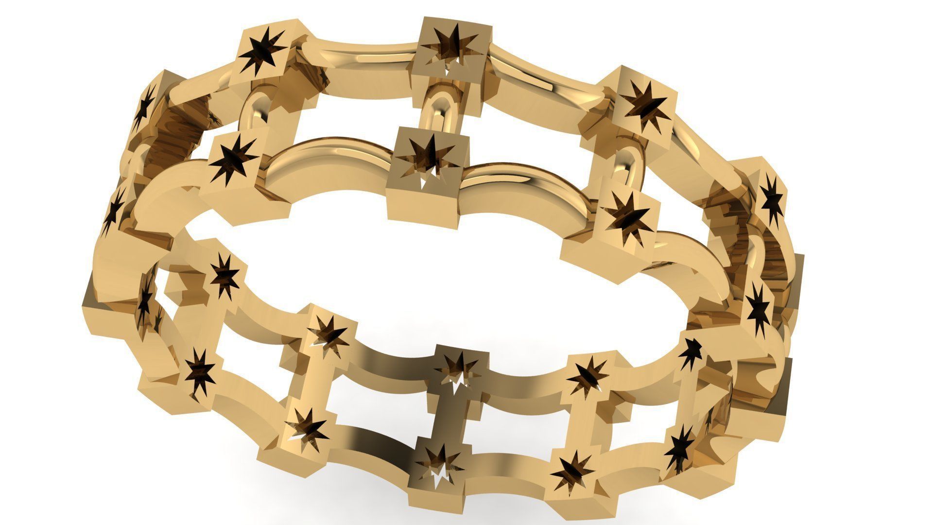 Plain Band ring  69 3D print model_4