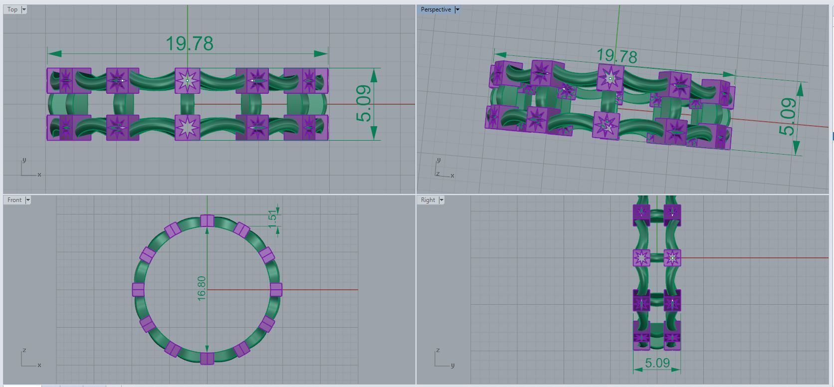 Plain Band ring  69 3D print model_5