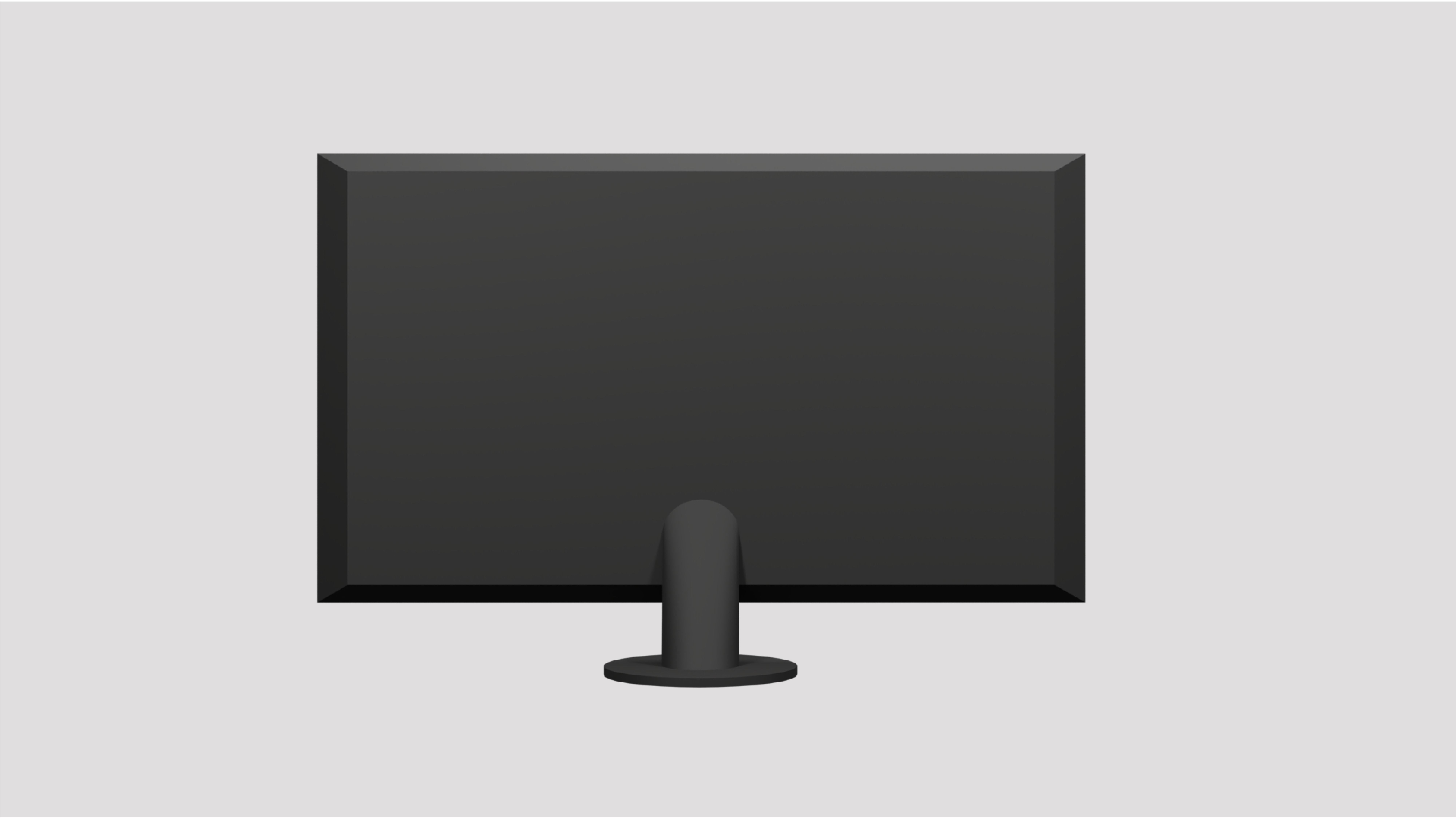 Monitor Mouse and Keyboard 3D Model Lowpoly Low-poly 3D model_3