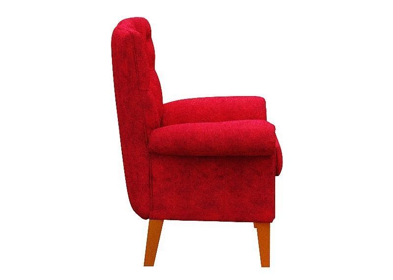 Contemporary sofa fabric and Gold foil Low-poly 3D model_3