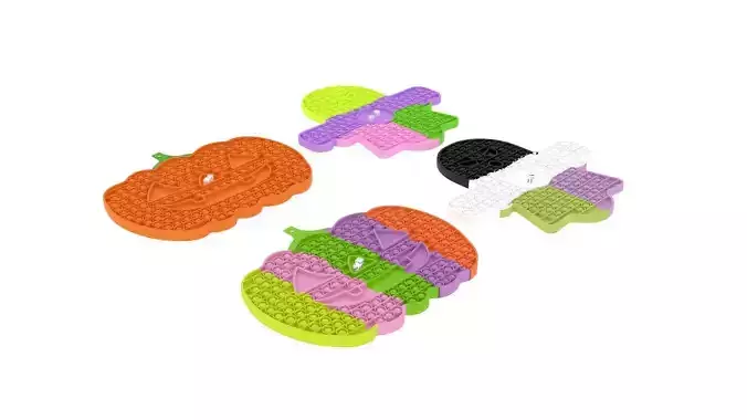 Halloween Board Game Pop It Fidget Toys Set