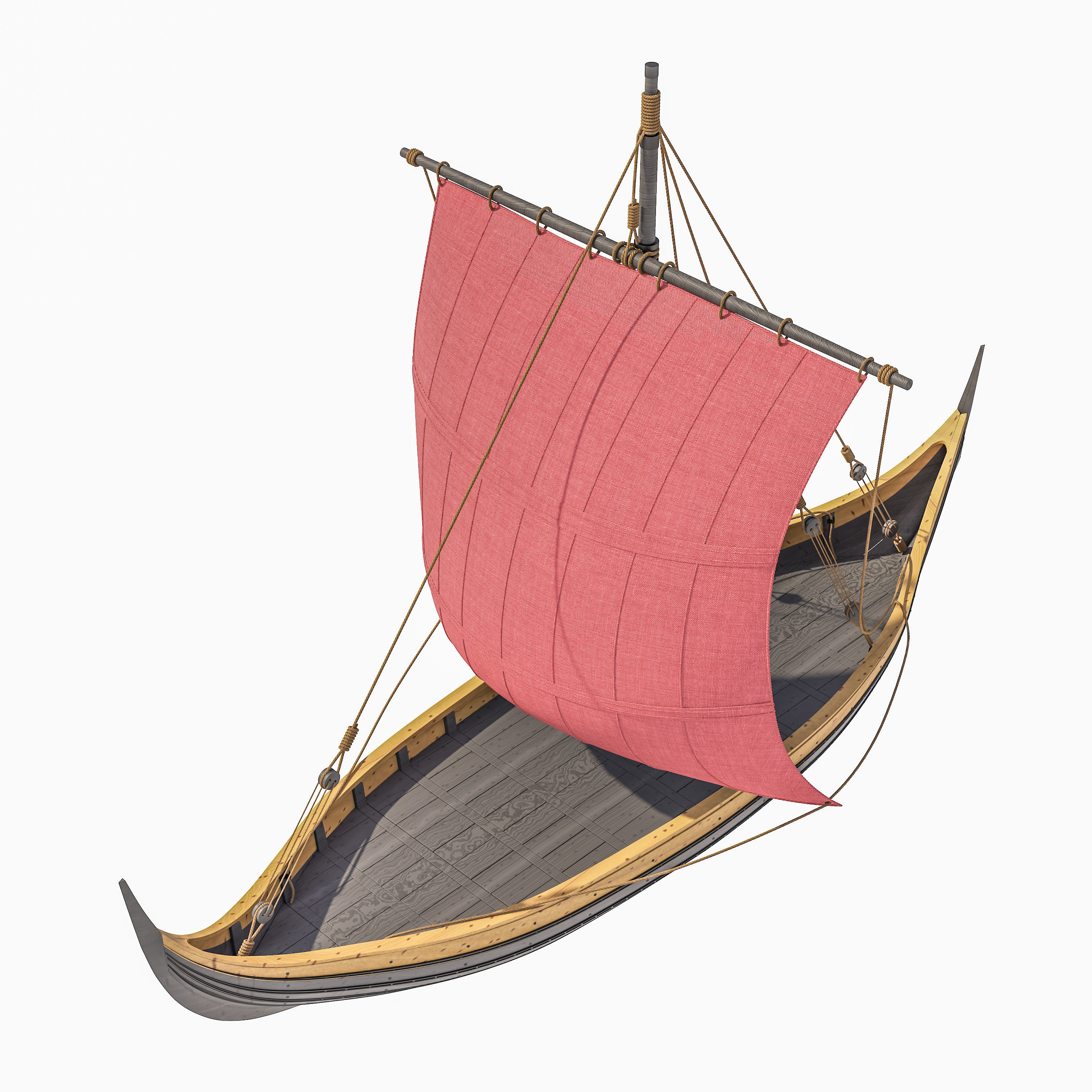 Viking Trader - Skuldelev 3 3D model_5