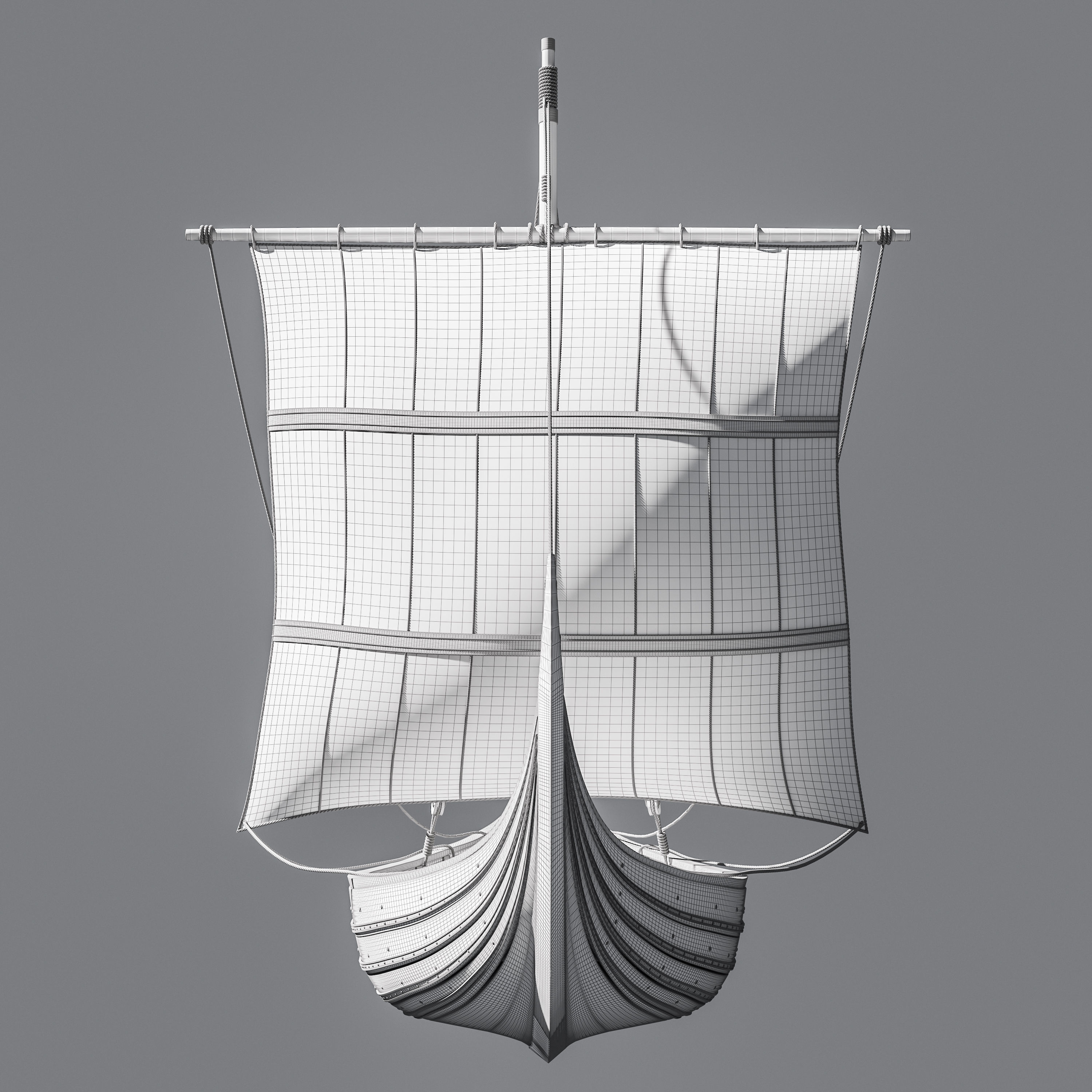 Viking Trader - Skuldelev 3 3D model_13