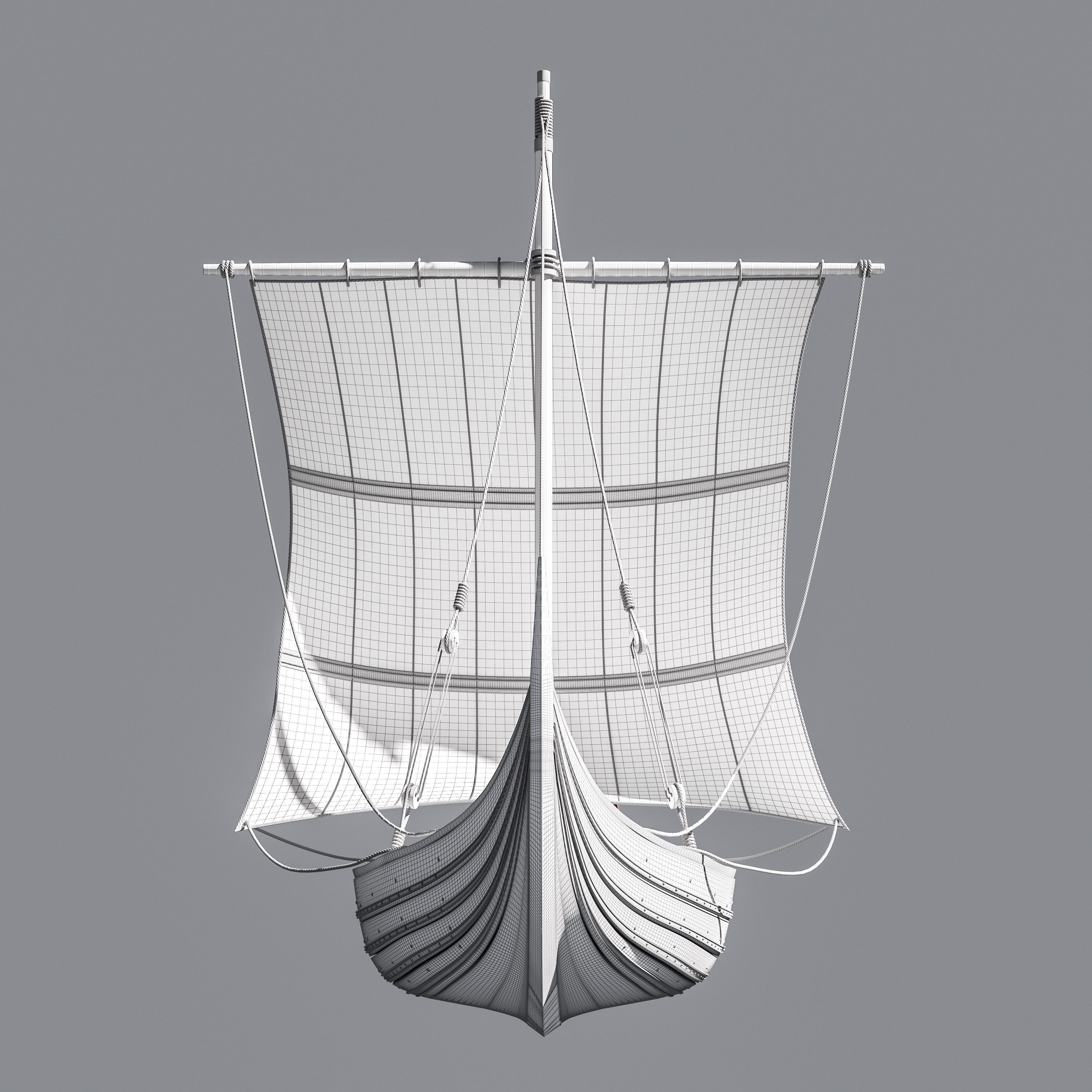 Viking Trader - Skuldelev 3 3D model_14