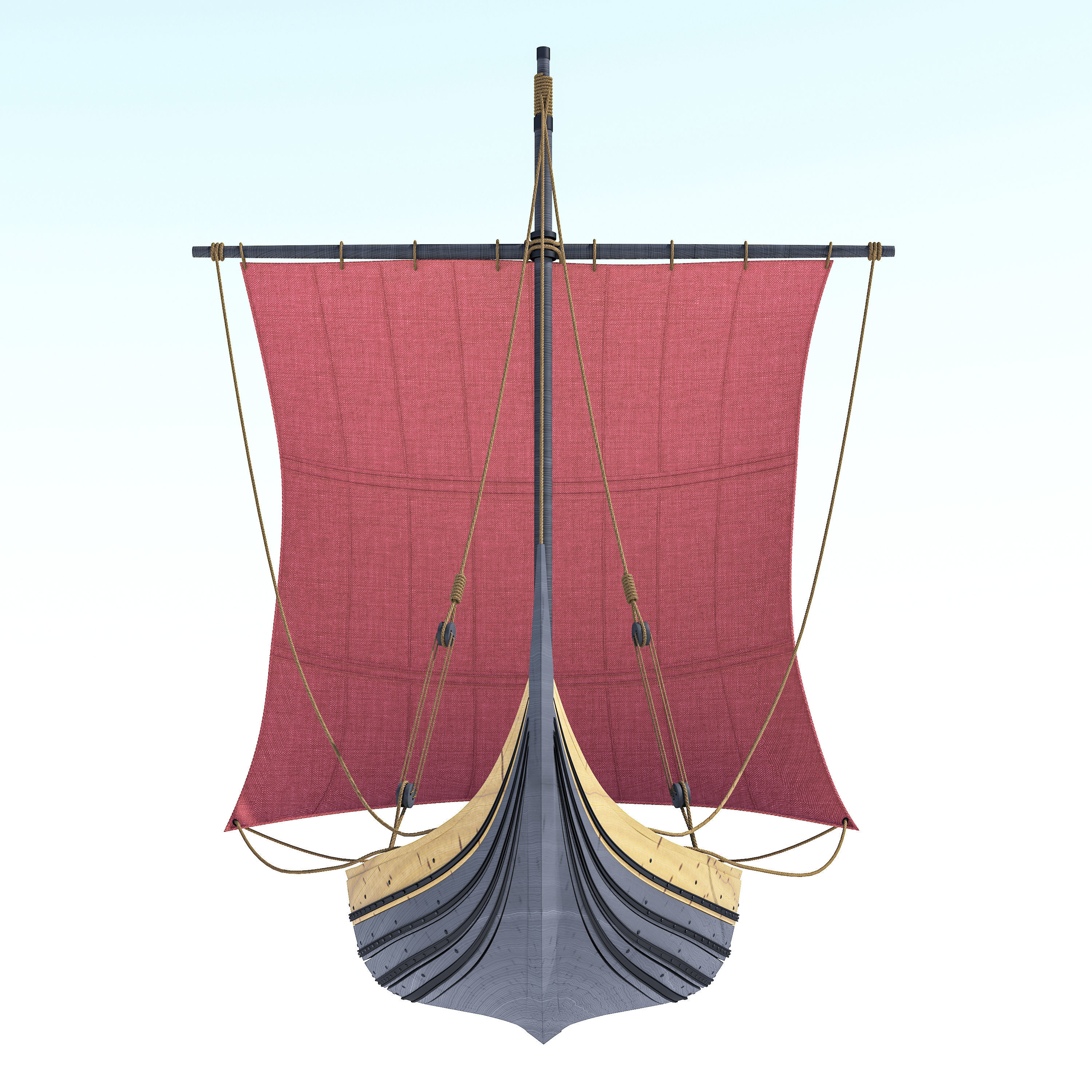 Viking Trader - Skuldelev 3 3D model_8