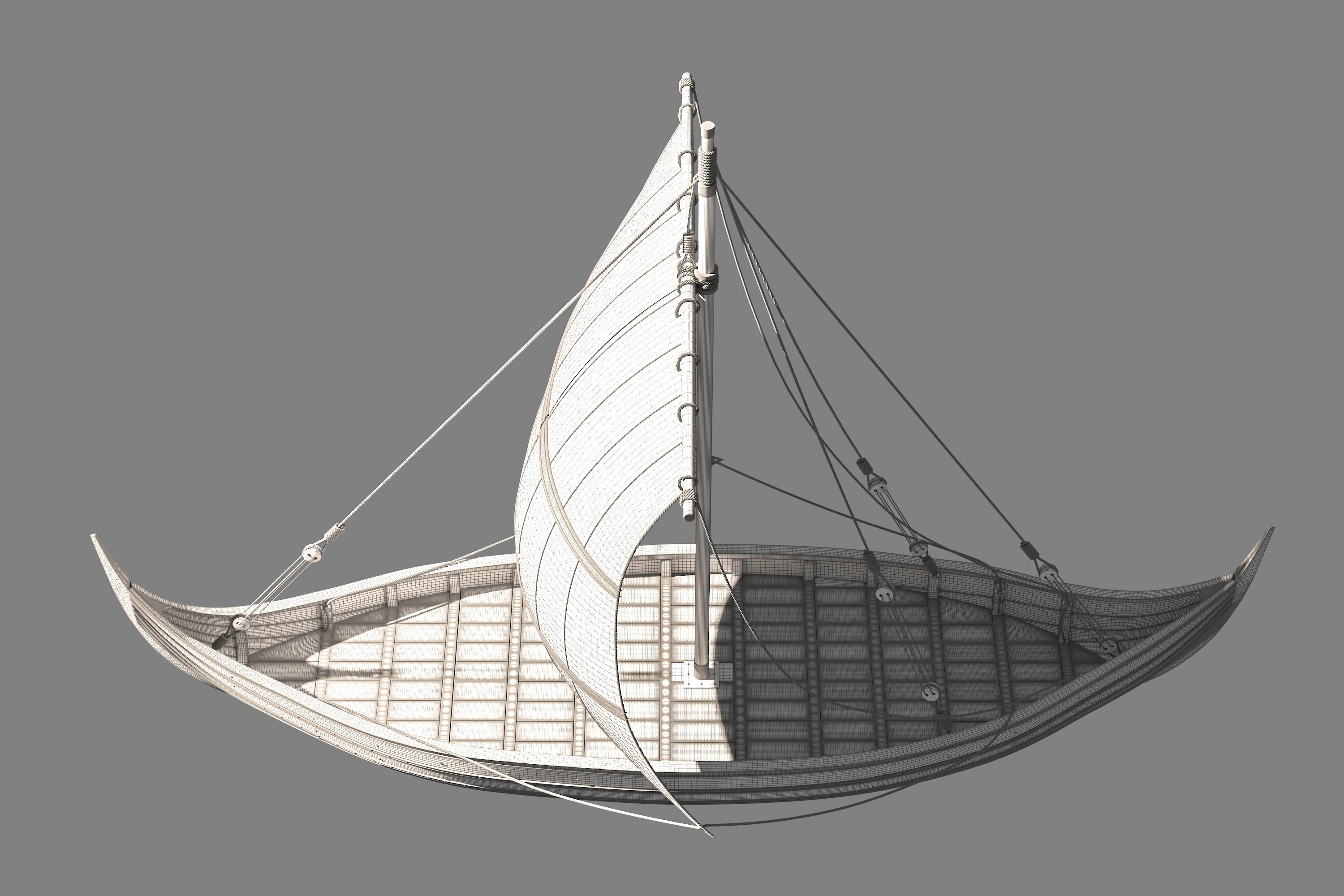 Viking Trader - Skuldelev 3 3D model_16