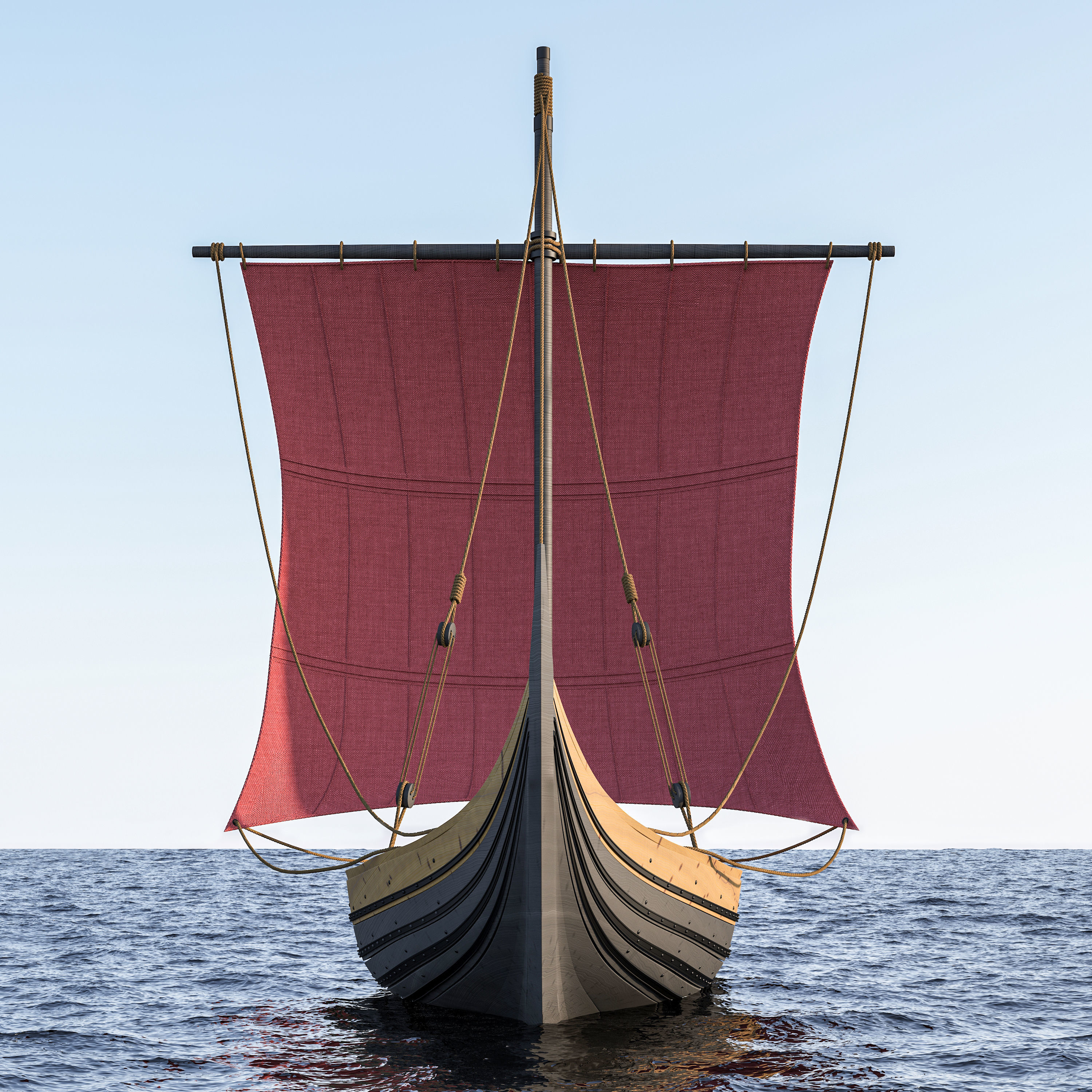 Viking Trader - Skuldelev 3 3D model_3