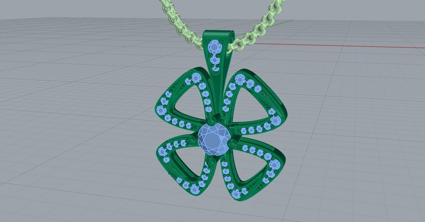 Bvlgari pendant 3D print model_5