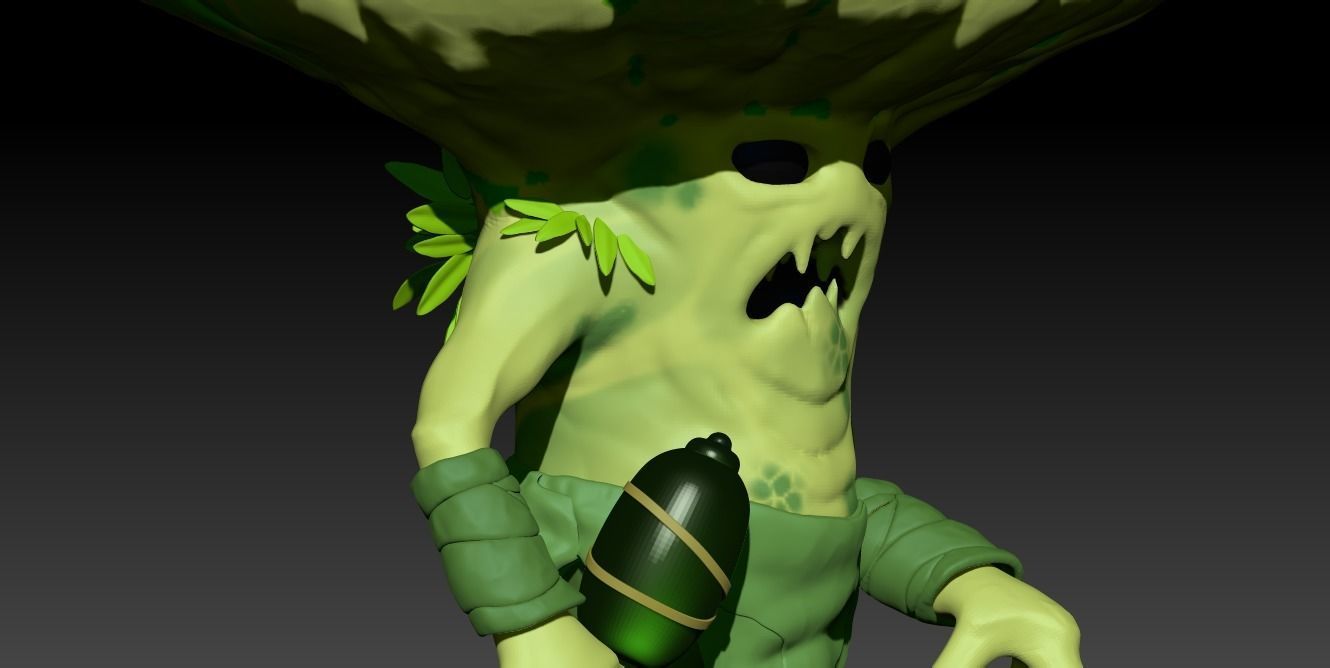 Stylized Mushroom  3D model_1