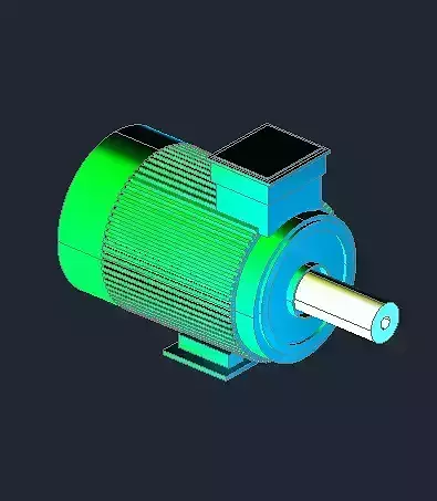 3D model of electric motor  3D print model