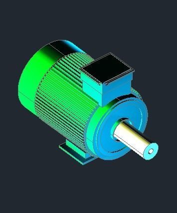 3D model of electric motor  3D print model_2