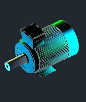 3D model of electric motor  3D print model_1