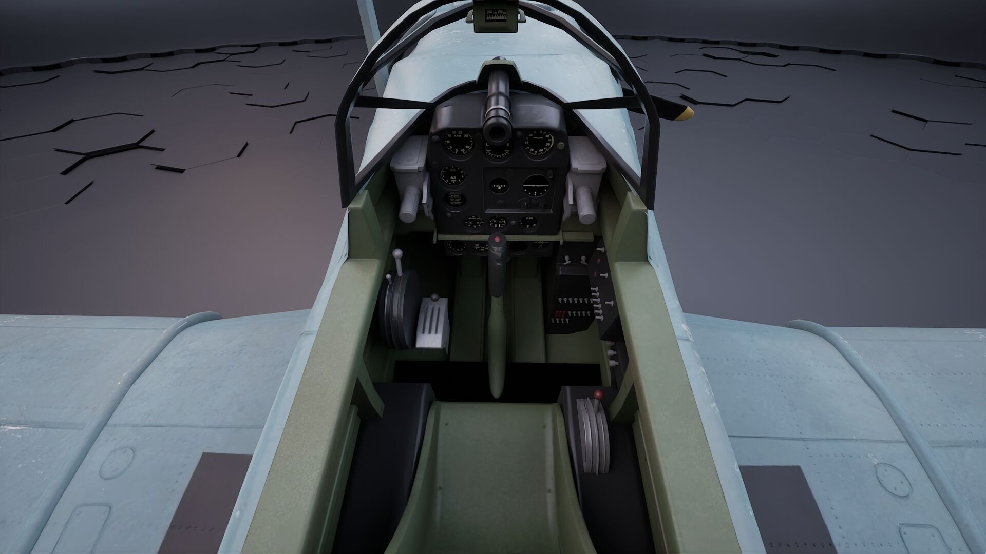 Douglas SBD Dauntless - US ww2 dive bomber 3D model_10