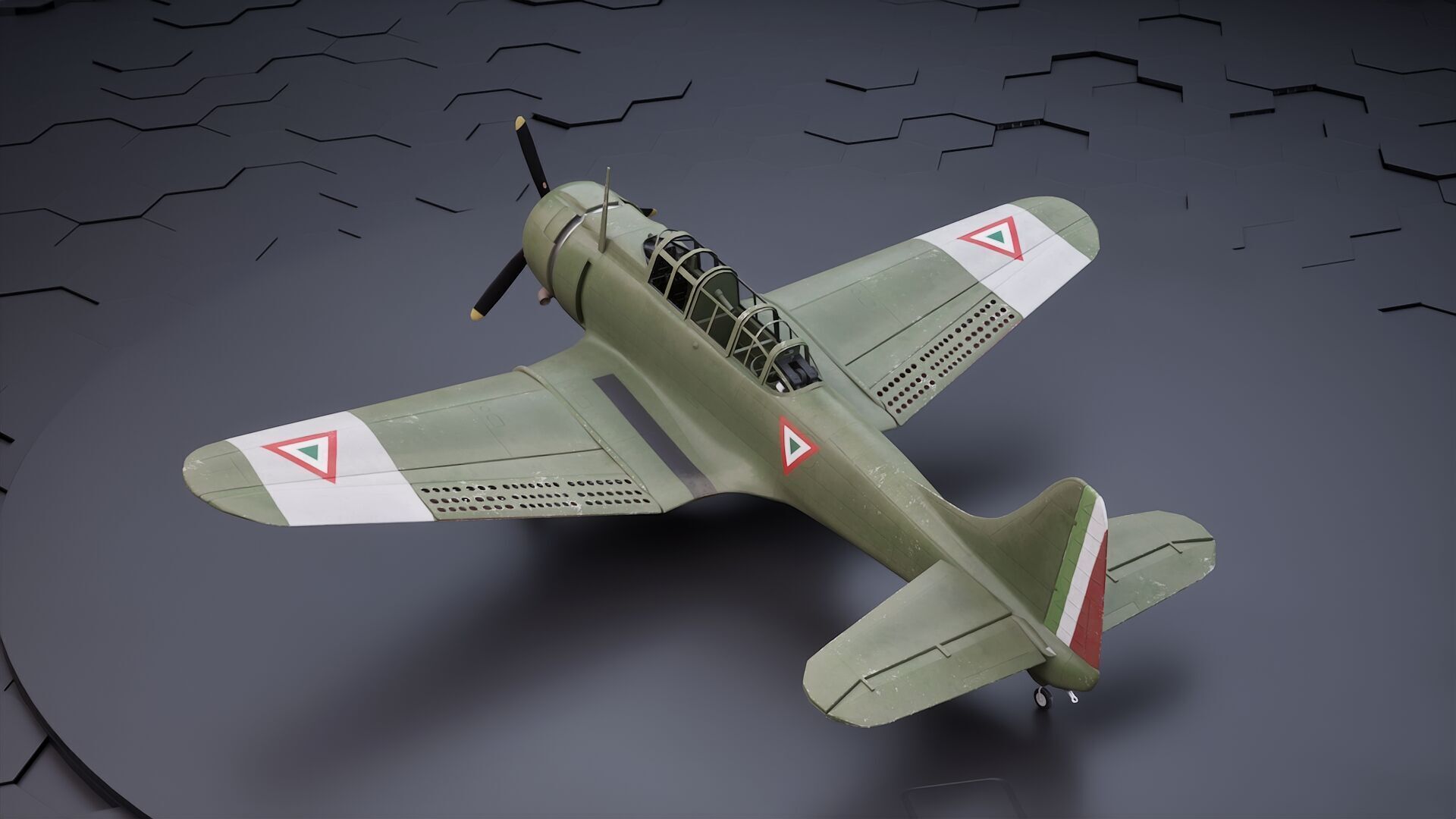 Douglas SBD Dauntless - US ww2 dive bomber 3D model_21