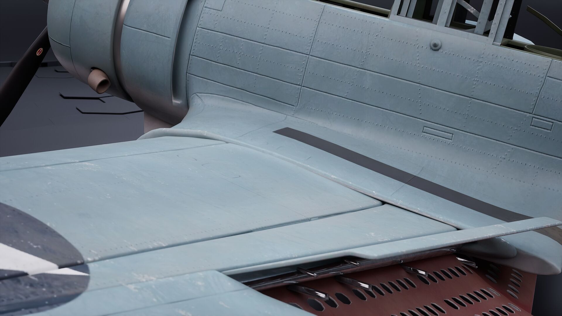 Douglas SBD Dauntless - US ww2 dive bomber 3D model_8